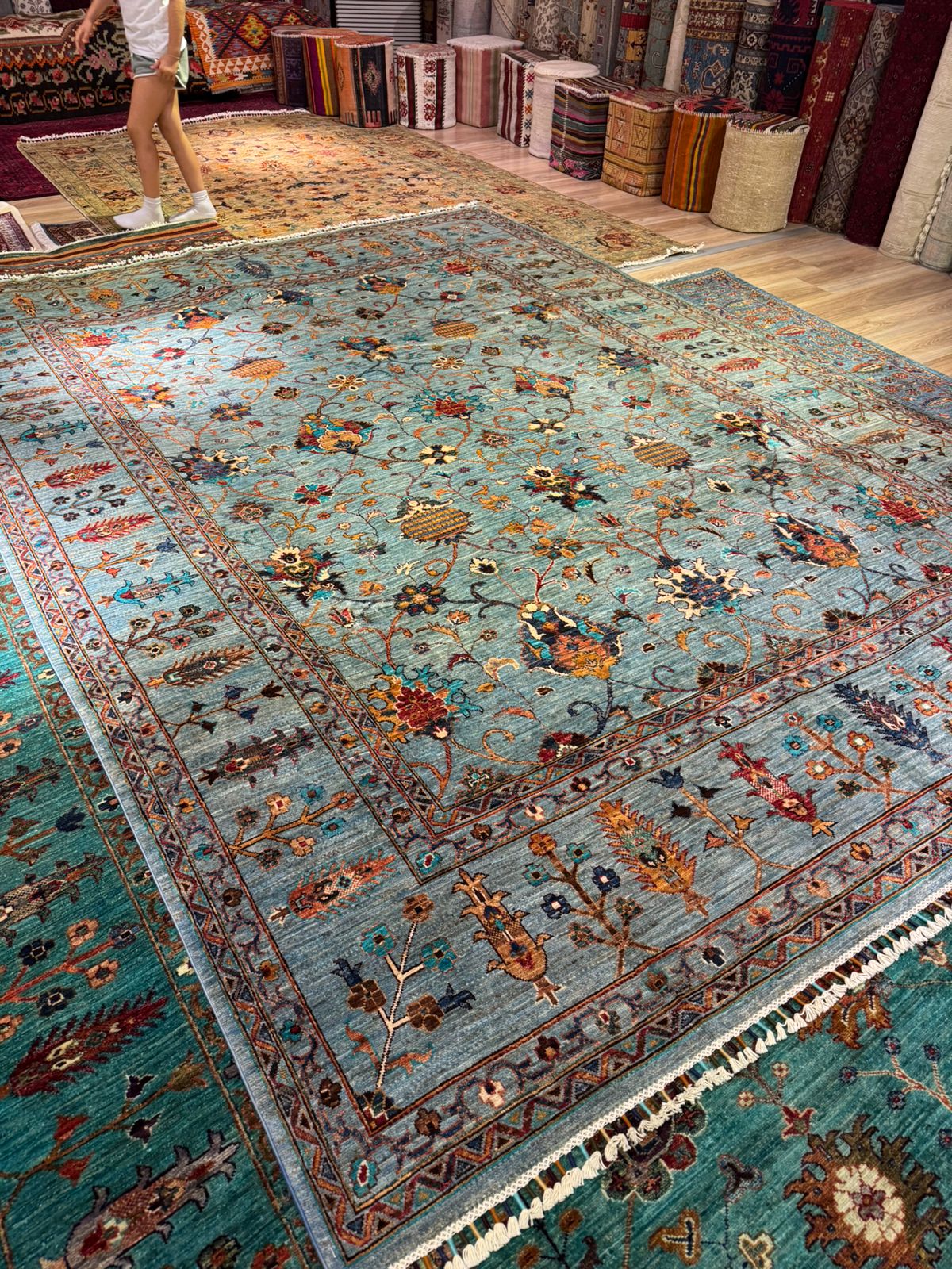 Turkish handmade carpet from Ushak